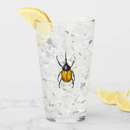 Verre Le coléoptère d'Hercules (Devant glace)