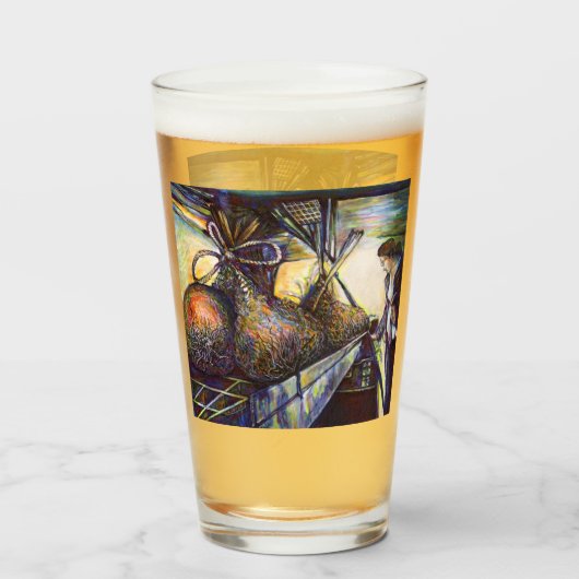 Verre Le destin hurlant de la vie (Devant (rempli))