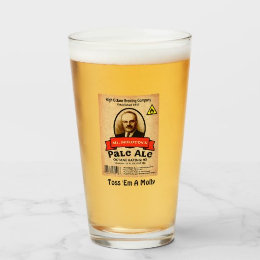 Verre Le Étiquette Pale Ale de M. Molotov (Devant (rempli))