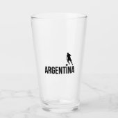 Verre Le footballeur du drapeau argentin utilise point c (Devant)