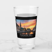 Verre Le front de mer Pittoresque de Hambourg (Dos)