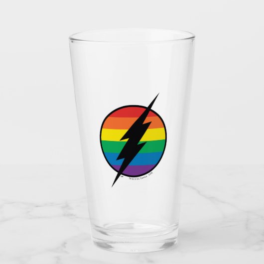 Verre Le logo Arc-en-ciel Flash (Devant)