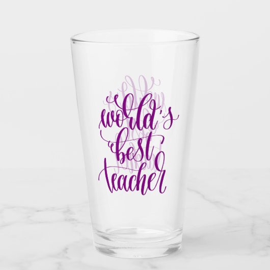Verre Le meilleur professeur du monde (Devant)