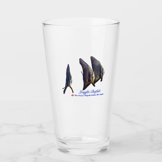 Verre Le mignon poisson à nageoires longues (Devant)
