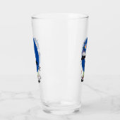 Verre Le mignon secrétaire oiseau écrire des notes dessi (Gauche)