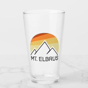 Verre Le Mont Elbrus Russie Rétro