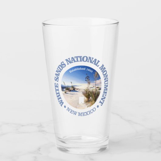 Verre Le monument national de White Sands (Devant)
