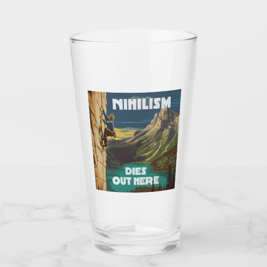 Verre Le nihilisme meurt ici Escalade rock (Devant)