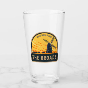 Verre Le parc national des Broads Vintage Angleterre