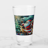 Verre Le Père Noël et ses dons de porteurs de rennes (Devant)