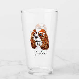 Verre Le portrait cavalier d'épagneul du Roi Charles