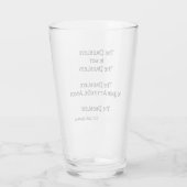 Verre Le problème, ce n'est pas le problème...bière (Dos)