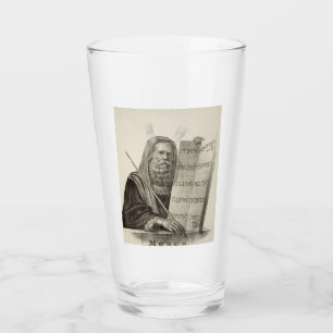 Verre Le prophète Moïse avec les tablettes de la loi