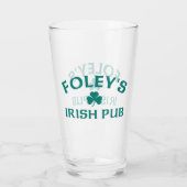 Verre Le pub irlandais de Foley (Dos)