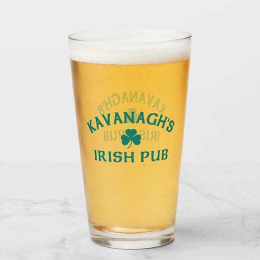 Verre Le pub irlandais de Kavanagh (Devant (rempli))