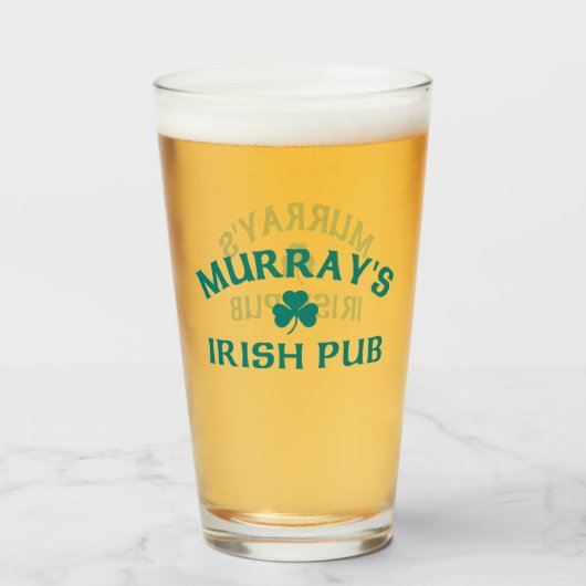 Verre Le pub irlandais de Murray (Devant (rempli))