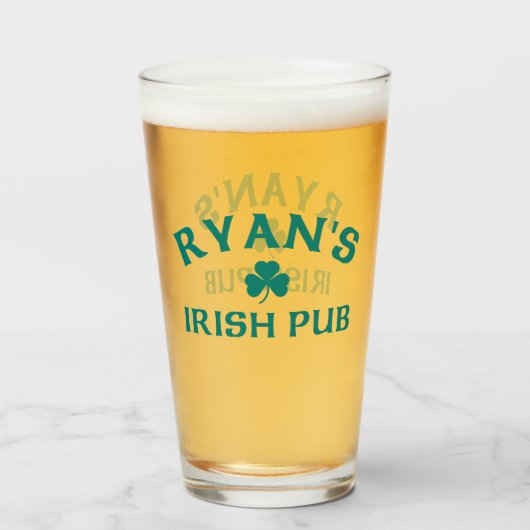 Verre Le pub irlandais de Ryan  (Devant (rempli))