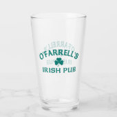 Verre Le pub irlandais O'Farrell  (Dos)