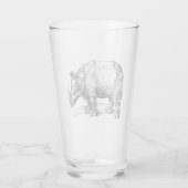 Verre Le rhinocéros (Dos)