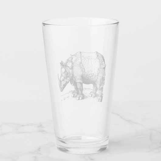 Verre Le rhinocéros (Dos)