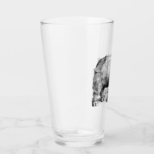 Verre Le rhinocéros (Droite)