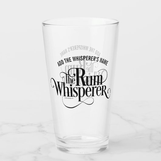 Verre Le rhum Whisperer (Dos)