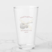 Verre "Le Roi de la Bataille" M109A3 155mm SP Pièce d'ob (Dos)