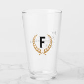 Verre "Le sens de la bière" Monogramme (Dos)