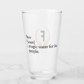 Verre "Le sens de la bière" Monogramme (Devant)