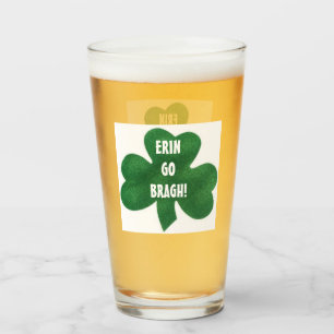 Verre LE shamrock ERIN VA SE BRAQUER !