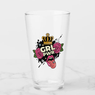 Verre Le style tatouage Girl Power