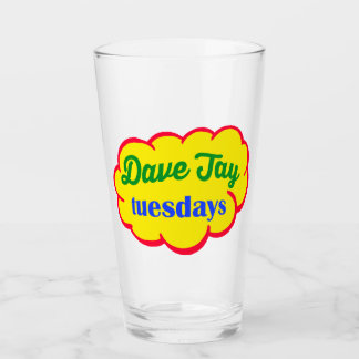 Verre Le tambour du logo classique Dave Jay Tuesday