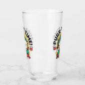 Verre Le temps de la pub ! - Conception de Noël Festive (Gauche)