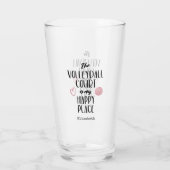 Verre Le terrain de volley-ball est mon joyeux lieu de t (Dos)