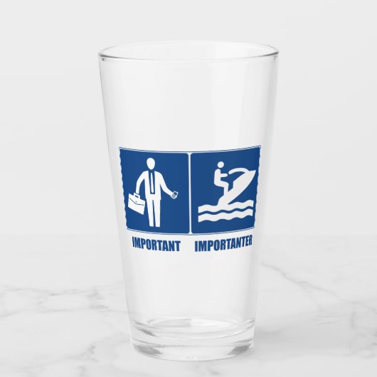 Verre Le Travail Est Important, Le Jet Ski Est Important (Devant)