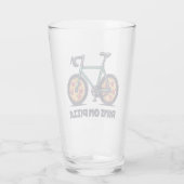 Verre Le Vélo Passe Sur La Pizza (Dos)
