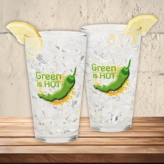 Verre Le vert est CHAUD