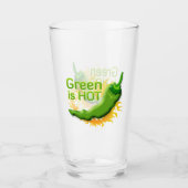 Verre Le vert est CHAUD (Devant)