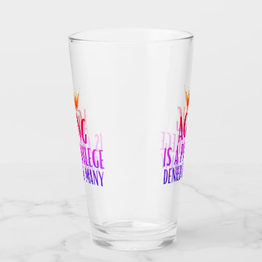 Verre Le vieillissement est une citation privilégiée Aîn (Droite)