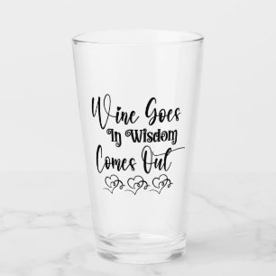 Verre Le vin rentre dedans