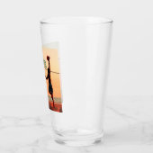 Verre Le volley-ball me rencontre sur le Net (Gauche)