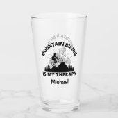 Verre Le VTT est ma thérapie (Dos)