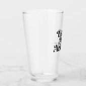 Verre "Learn. Act. Achieve." - Art Typographique Minimal (Droite)