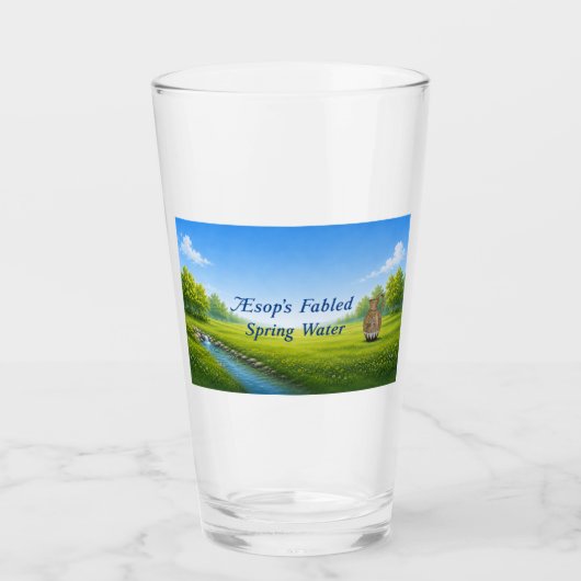 Verre L'eau de source fabuleuse d'Ésope (Devant)