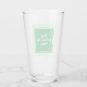 Verre léger vert clair mignon pour la Saint-Patric (Dos)