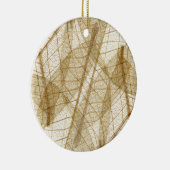 Verre leges van Cream Beige Lace Keramisch Ornament (Rechts)