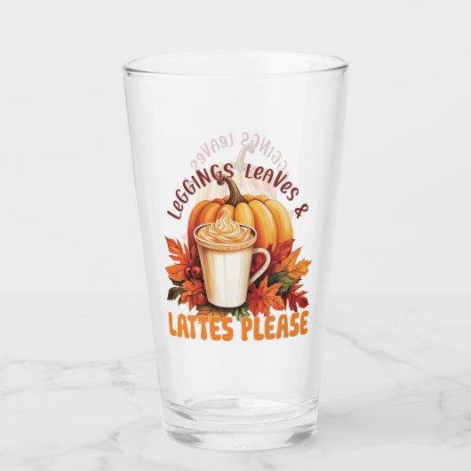 Verre Leggings, Feuilles et lattes S'il vous plaît - Aut (Dos)