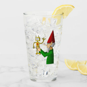 Verre L'elfe de Noël présente le nouveau robot jouet