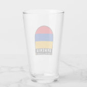 Verre L'emblème du drapeau arménien est Vintage (Dos)