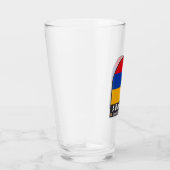 Verre L'emblème du drapeau arménien est Vintage (Droite)